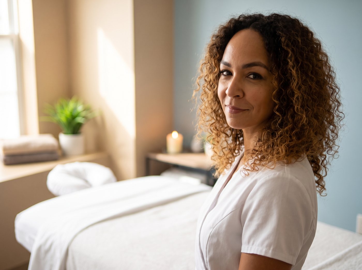 Lisa, owner and licensed massage therapist at Heavenly Therapeutic Massage